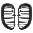 thumbnail image 2 of Matte Black Kidney Grille Set For 2003-2008 BMW E85 Z4 Convertible – Front Bumper, Pair 2 of 6