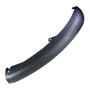 Front Bumper Left Driver Side Air Deflector Guard - Plastic Black