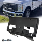 KYYET Front Bumper License Plate Frame Bracket Holder Compatible with 2023 Ford F250 F350 Super Duty PC3Z-17A385-AA