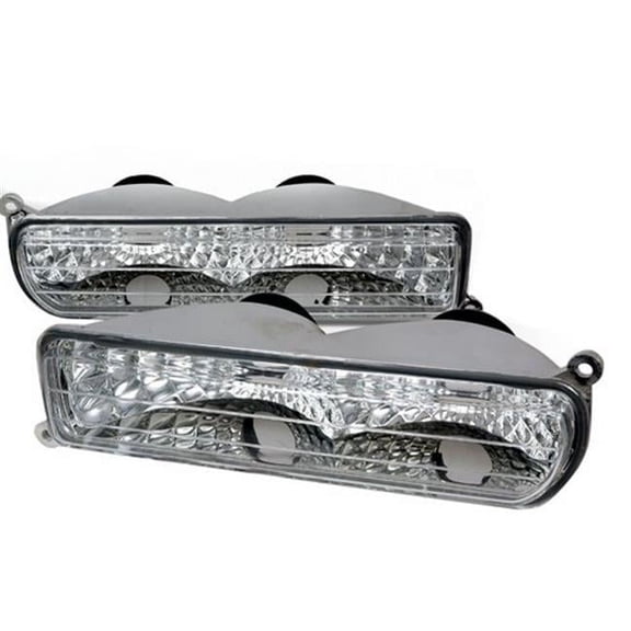 Front Bumper Lights for 97 to 01 Jeep Cherokee, Chrome - 6 x 10 x 18 in.
