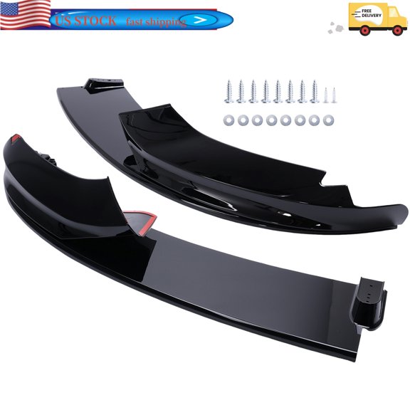 Front Bumper Lip Splitter Glossy Black for BMW 4 Series F32 F33 M-Tech 2013-2020