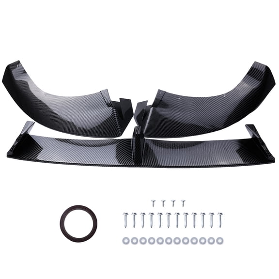 Front Bumper Lip Splitter Spoiler Carbon Fiber Style for Tesla Model Y 2026-Onwards Car Body Exterior Decoration Accessories