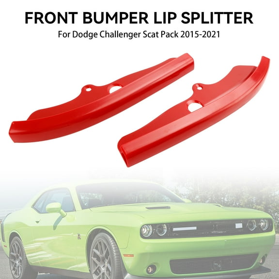 Front Bumper Lip Splitter Spoiler Fit Dodge Challenger Scat Pack 2015-2021