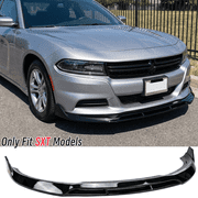 Front Bumper Lip Splitter Spoiler Fit For Dodge Charger SXT 2015-2023 & SE/ GT/ RT/ GT Plus/ SXT Plus 2015-2018 Accessories, 4pcs Air Dam Chin Body Kit Underbody Lower Protector Parts Gloss Black