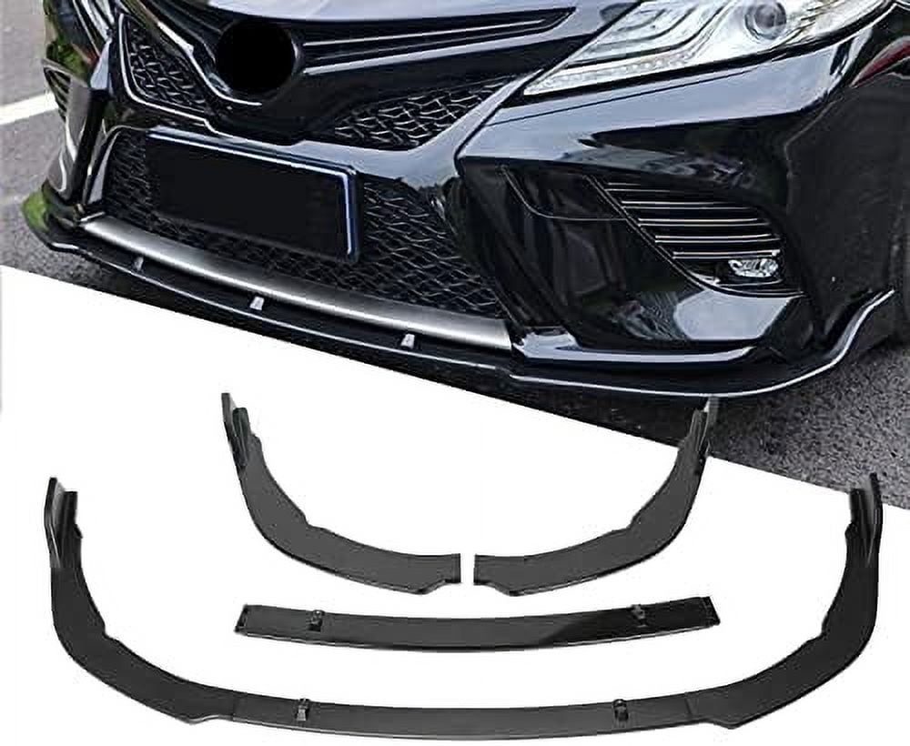 3PCS Carbon Fiber Look Front Bumper Lip & Side Skirts For Subaru WRX STI Sedan 2015-2020 | ABS Body Kit
