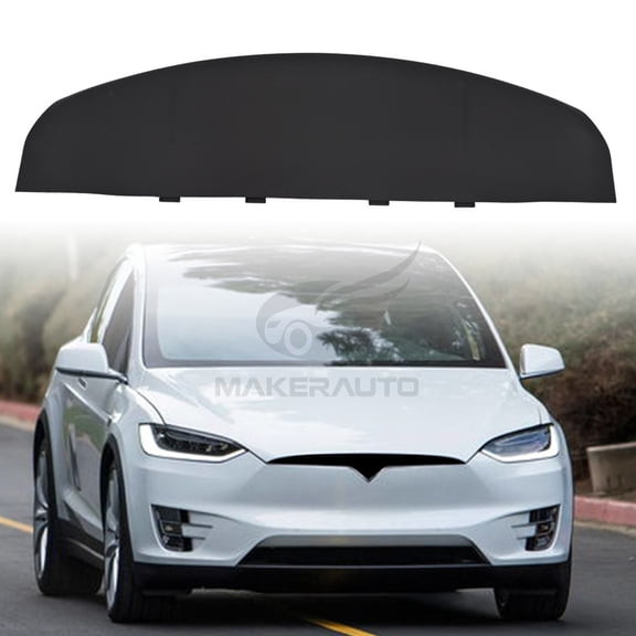 Front Bumper Lower Skid Trim Plate Valance Black Shield for 20162021 Tesla Model X