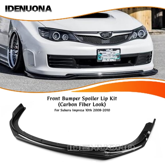 Front Bumper Lower Spoiler Lip Splitter Kit For Subaru Impreza WRX 2008-2010