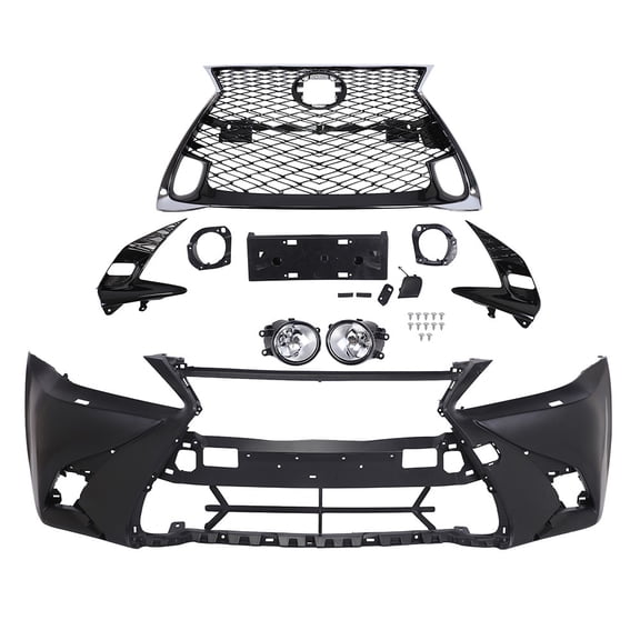 Front Bumper Set Fits For 2006-2013 Lexus IS250 IS350 Conversion to GS F-Sport