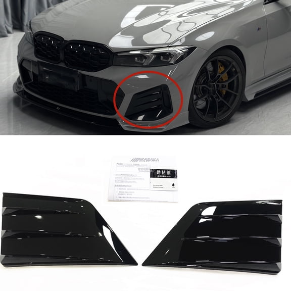Front Bumper Side Canards Cover Trim For BMW G20 LCI 330i M340i M Sport 2023-2024