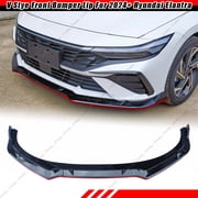 Front Bumper Splitter Lip Blade Chin Spoiler Upgrade Body Kit Fit For Hyundai Elantra Facelift 2024-2025