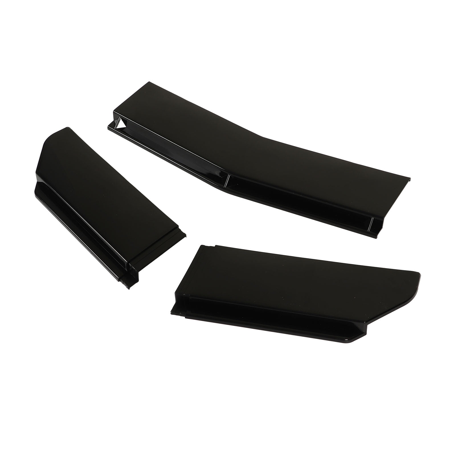 Front Bumper Spoiler, 5pcs Splitter ABS 110 To 140mm 0 To 1.2in