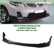 Front Bumper Spoiler Lip Body Kit For Toyota Corolla 2011-2013 Black