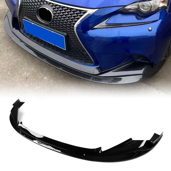 Front Bumper Spoiler Lip Splitter For Lexus IS300h IS250 2014-2016 Gloss Black