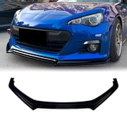 Front Bumper Spoiler Splitter Lip Body Kit For Subaru BRZ 2013-2016 Glossy Black