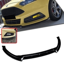 Front Bumper Spoiler Splitter Lip For Ford Focus ST MK3.5 2015-2018 Black