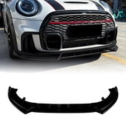 Front Bumper Spoiler Splitter Lip Kit for 2022-2023 Mini Cooper F55 F56 F57
