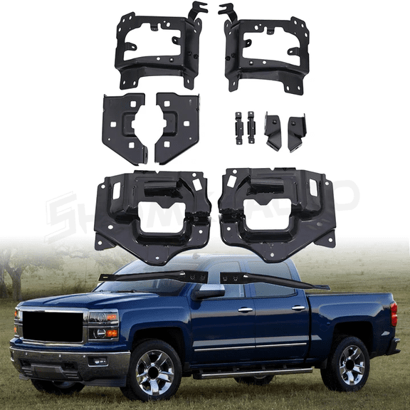 Front Bumper Support Mount Bracket Set for Chevrolet Silverado 1500 2014-2015  Frame Holder