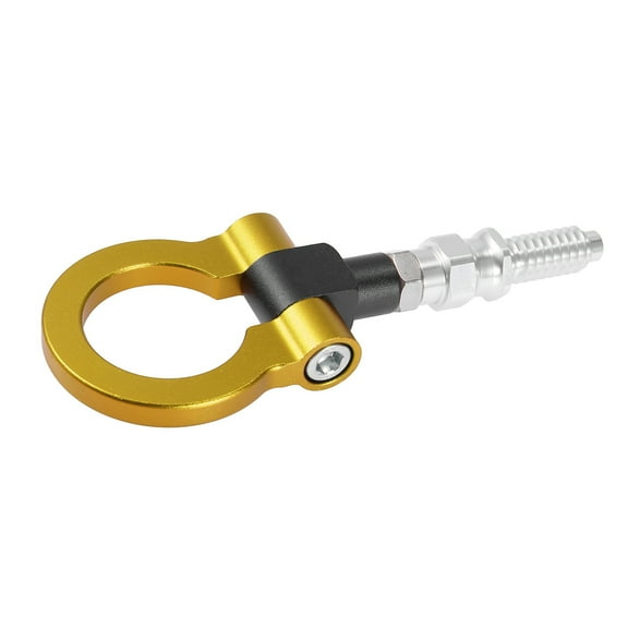 Unique Bargains Front Bumper Trailer Ring Eye Towing Tow Hook for BMW 325i Gold Tone