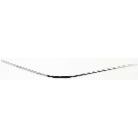 Front Bumper Trim Compatible with MERCEDES BENZ E-CLASS 2000-2002 Right Passenger Side Cover Molding Mounts on Impact Strip Plastic Chrome (210) Chassis