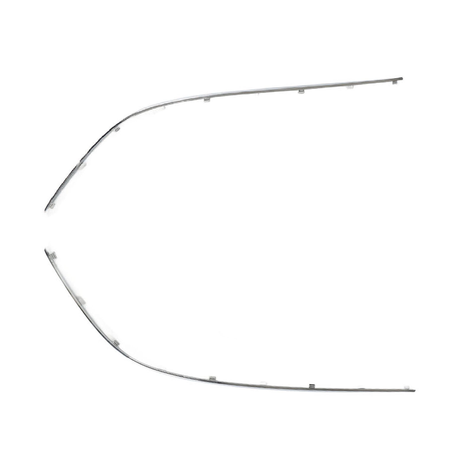 Front Bumper Trim Strip Set, Front Bumper Outer Molding Cover Rugged