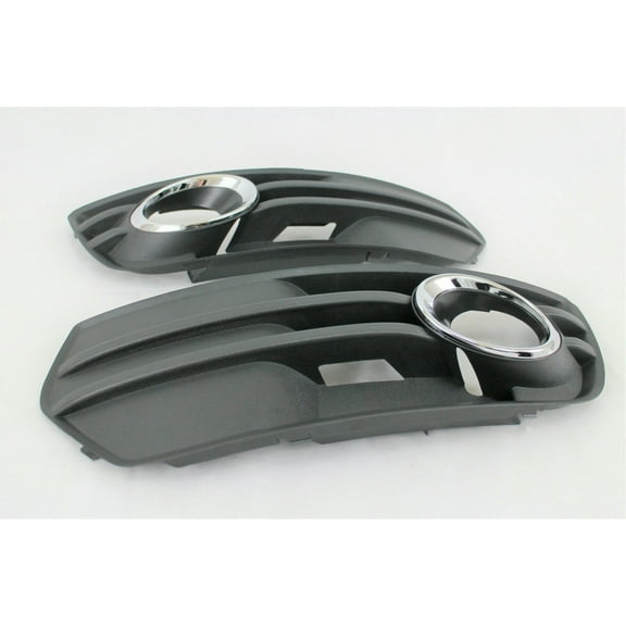 Front Bumper cover fog light bezel side grille cover 2 pc set fits 2009-12 Q5