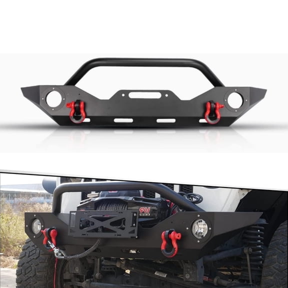 Front Bumper for 2007-2018 Jeep WRANGLER JK / 2019-2026 JEEP GLADIATOR JT / 2018-2026 JEEP WRANGLER JL