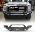 thumbnail image 1 of Front Bumper for 2011-2016 Ford F-250/F-350 with Side Wings(A) & Bull Bar,Heavy Duty Steel Front Bumper with 2 D-Rings, 1 of 9