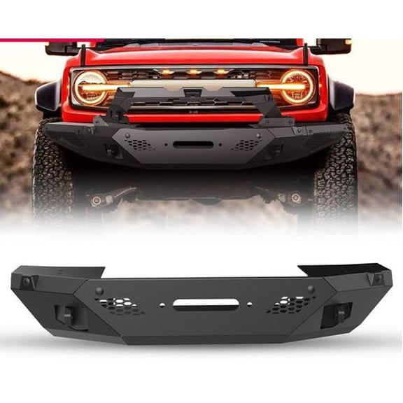 Front Bumper for 2021-2025 Ford Bronco Black Full-Width Off Road Assembly