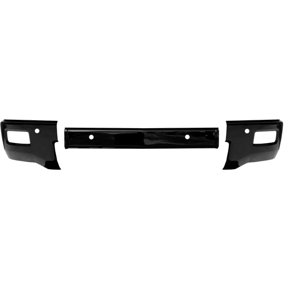 Front BumperShellz - Jet Black - w/snsr w/fogs (Bumper Cover) for 14-15 Chevrolet Silverado 1500