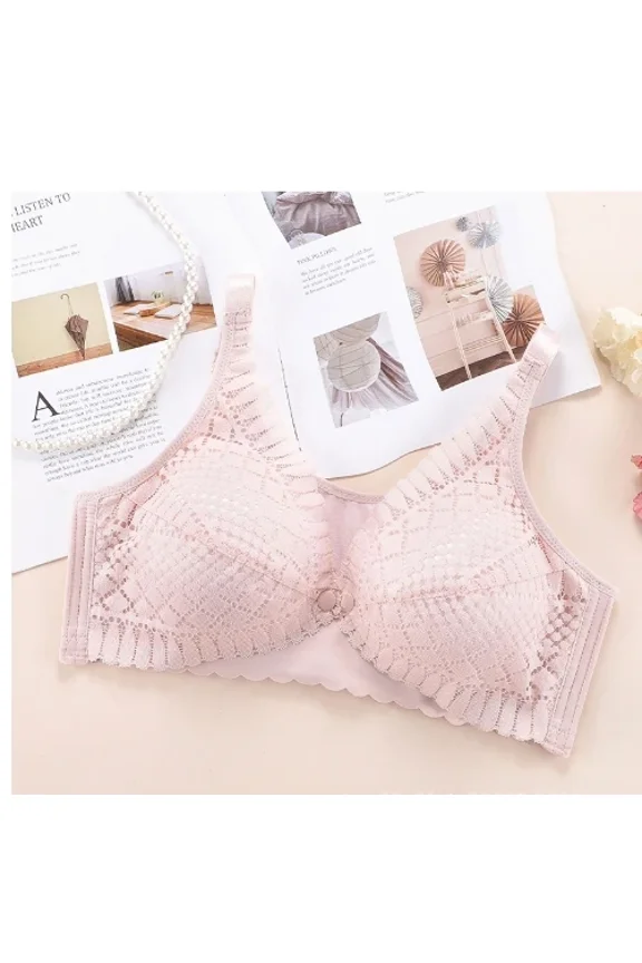 Front Button Maternity Nursing Bra Adjustable Gathered Underwear Comfortable Breastfeeding Bra for Feeding Pregnant Women Clothe