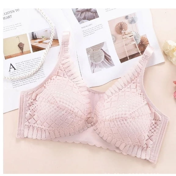 Front Button Maternity Nursing Bra Adjustable Gathered Underwear Comfortable Breastfeeding Bra for Feeding Pregnant Women Clothe