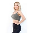 thumbnail image 1 of Front Button Rib Crop Tank Top, 1 of 7