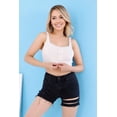 thumbnail image 1 of Front Button Rib Crop Tank Top, 1 of 6