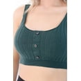 thumbnail image 1 of Front Button Rib Crop Tank Top, 1 of 7