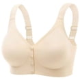 thumbnail image 1 of Front Button Wireless Bras for Women Plus Size, Soft Support Sleeveless Comfortable Daily Underwear, 1 of 5