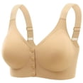 thumbnail image 1 of Front Button Wireless Bras for Women Plus Size, Soft Support Sleeveless Comfortable Daily Underwear, 1 of 8