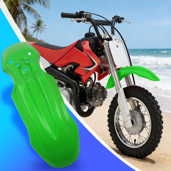 Front for CRF50, CRF50 Pit Bike Front Mudguard, Durable Plastic Replacement, Off-road Motorcycle Accessories for Honda CRF50, Chinese 50cc Pit Bikes, Lightweight, Matte Black Finish