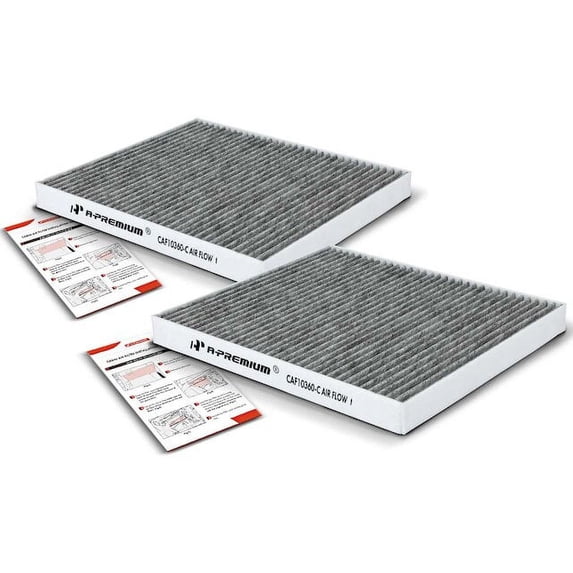 Front Cabin Air Filter Set 2 - Compatible with 2003 - 2004 Cadillac Escalade ESV Base 6.0L V8 - Autopart Premium
