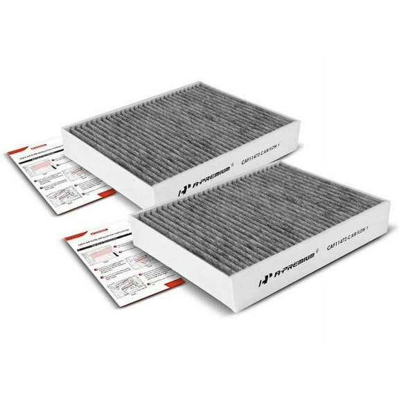 Front Cabin Air Filter Set 2 - Compatible with 2014 - 2016 BMW 428i xDrive Base 2.0L 4-Cylinder 2015