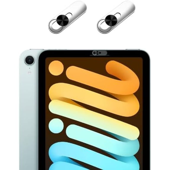 for Front Camera Cover,Camera Privacy Covers Compatible with iPad, Webcam Privacy Cover,Ultra-Thin Transparent Slide, Easy Install Self-Adhesive, Compatible with Galaxy, Pixel & Tablets,Black-2 Pack