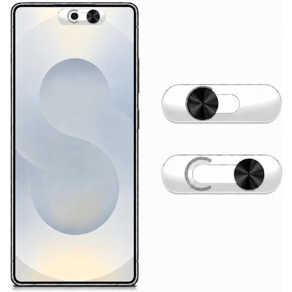 for Front Camera Cover | Smartphones Webcam Cover Protect Privacy, Camera Privacy Covers Compatible for Galaxy, Pixel & iPad, Ultra-Thin Privacy Protection Slide | 2 Pack | Black
