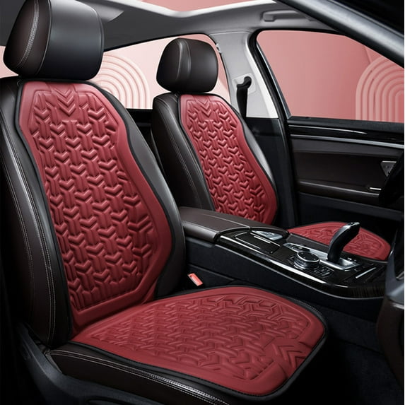 Front Car Seat Covers Water Proof Seat Protector Universal Fit, Car Seat Cushion Backrest, Universal Anti-Slip Driver Seat Cover with Backrest, for Most Cars SUVs and Trucks