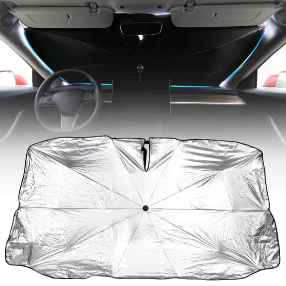 Front Car Windshield Foldable Sun Shade Umbrella Windscreen Visor Cover Uv Heat/