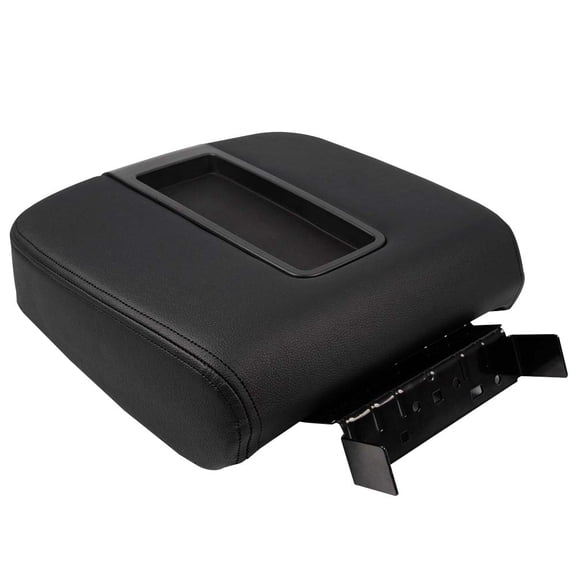 Front Center Console Armrest Lid Fit for 2007-2014 Chevy GMC Silverado Sierra, Center Console Lid Assembly 15941534 19328718 15217111 (Black)