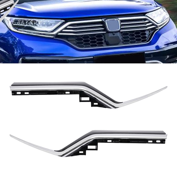 Front Central Grille Cover Trim Central Grille Decor Strip For Honda CRV 2020-22