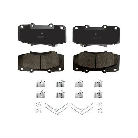 Front Ceramic Brake Pad Kit For 2005-2012 Toyota Hilux