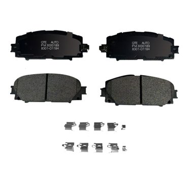 Grandtek DB1820 Front Brake Pads For Toyota Yaris 1.3/1.5 (2005-On, 255mm Disc)