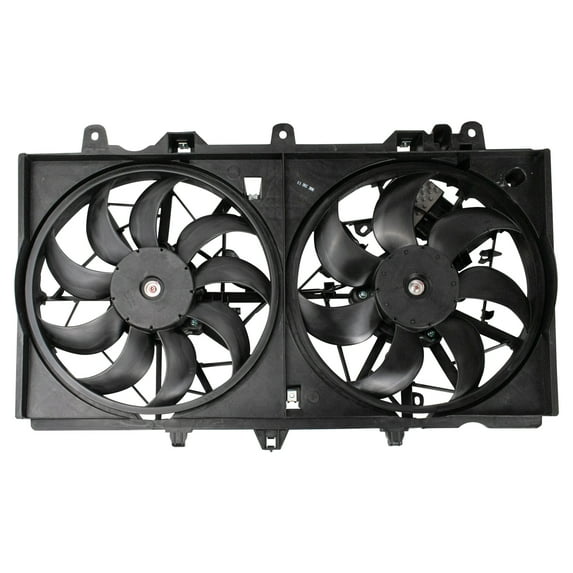 TRQ Engine Radiator Dual Cooling Fan Assembly for Infiniti Q50 Q60 3.0L New RFA89221