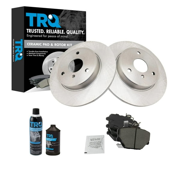 Front Ceramic Brake Pad & Rotor for Smart Car fortwo w/Fluids BKA19585