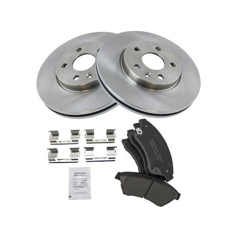 Front Ceramic Brake Pad and Rotor Kit - 5 Lug - Compatible with